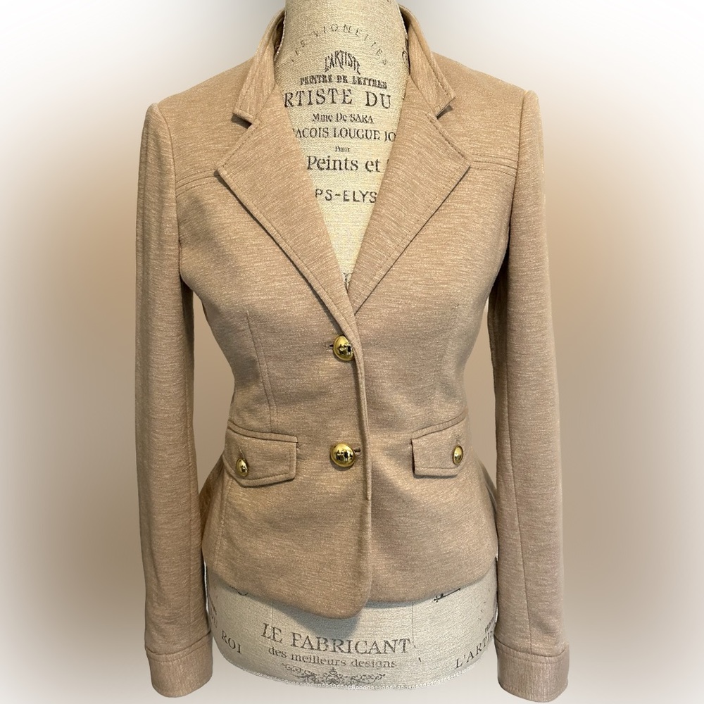 Tan Soft Knit Blazer ✨